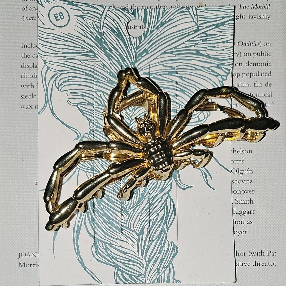 EB Gold Spider Hairclip